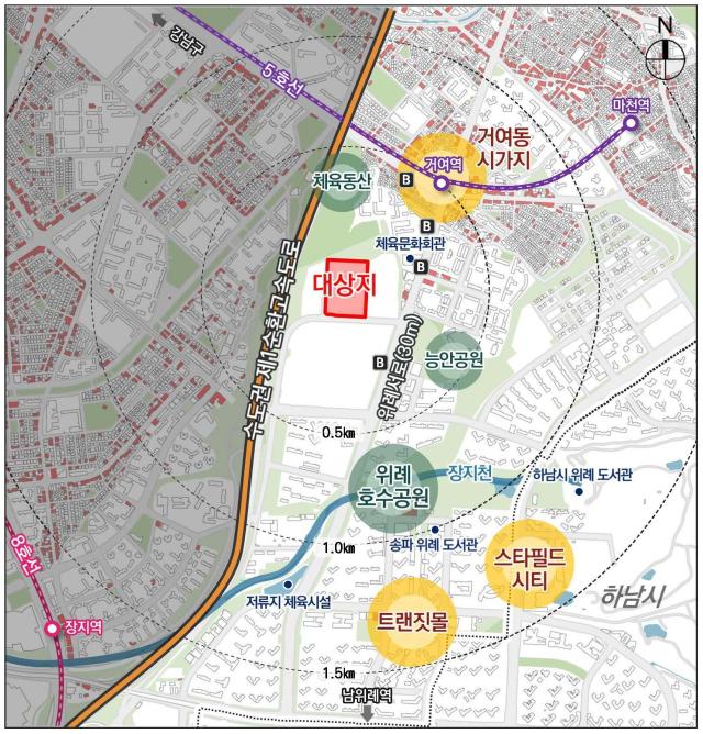 위례업무용지 대상지 현황 사진LH