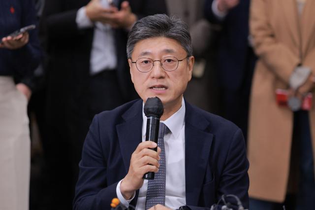 정재헌 SK텔레콤 대표가 9일 오후 서울 강남구 한국과학기술회관에서 열린 부총리 겸 과학기술정보통신부 장관-통신사 CEO 간담회에서 발언하고 있다 20260409사진유대길 기자 dbeorlf123ajunewscom