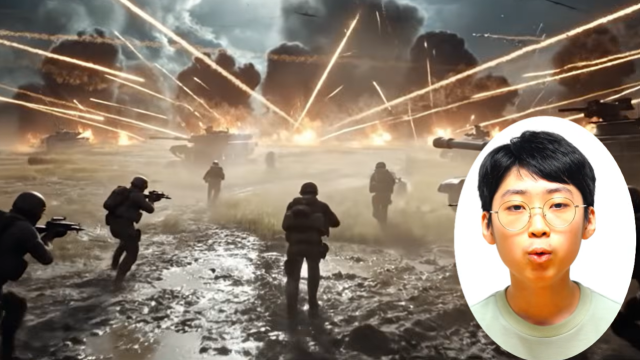 백강현 군이 개발한 게임 블라인드 탱크 사진유튜브 캡처