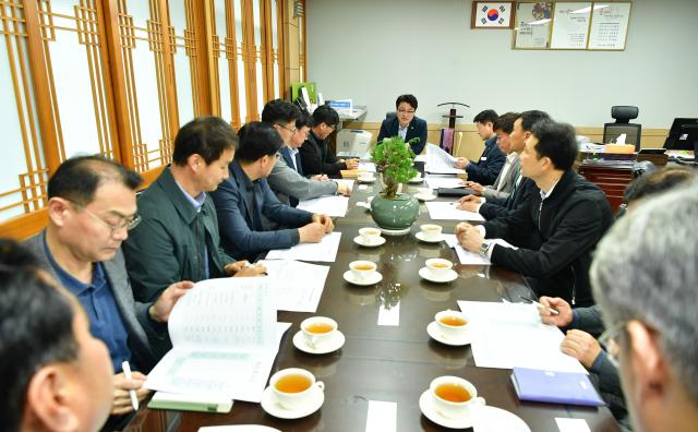 지역건설산업 활성화를 위한 간담회 사진경산시