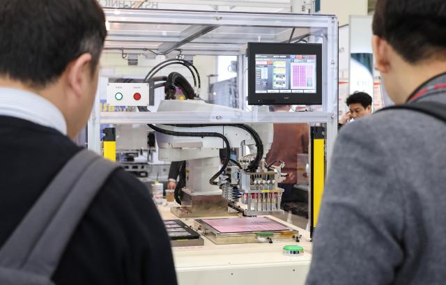 The Electronics Manufacturing Korea x NEPCON KOREA 2026 and Automotive World Korea exhibitions are underway at COEX in Seoul on April 10 2026 AJP Yoo Na-hyun 20260410




