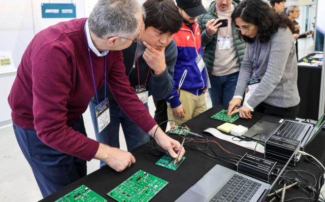 The Electronics Manufacturing Korea x NEPCON KOREA 2026 and Automotive World Korea exhibitions are underway at COEX in Seoul on April 10 2026 AJP Yoo Na-hyun 20260410