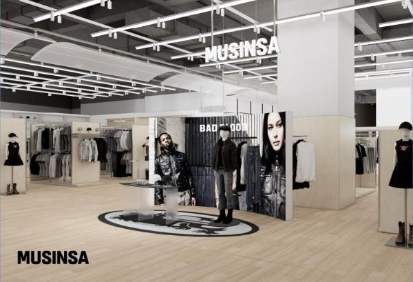 무신사 스토어 AK플라자 수원 랜더링 이미지 사진무신사