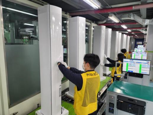 삼성전자, 역대급 무더위 예보에 에어컨 생산라인 풀가동