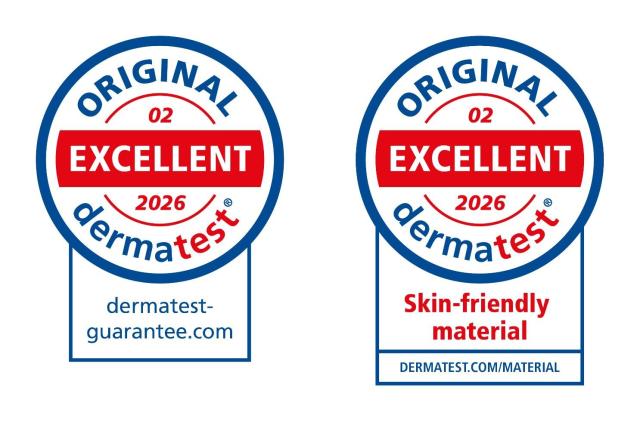 시몬스 최상위 라인인 뷰티레스트 블랙가 획득한 독일 더마테스트의 엑설런트 등급 인증 마크 자료시몬스 