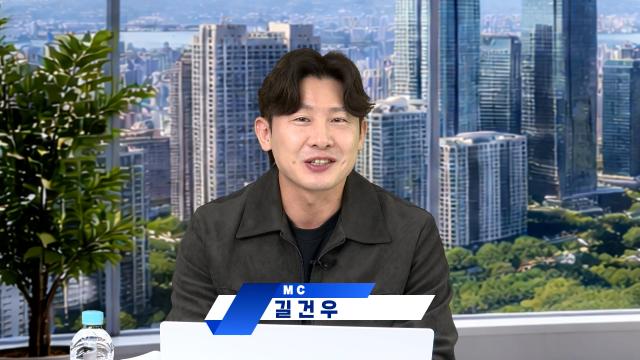 길건우 에프알자산관리 대표가 13일 서울 종로구 ABC 스튜디오에서 ABC 오프닝벨을 진행하고 있다 사진ABC