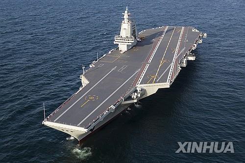중국 세 번째 항모 푸젠함 사진신화 연합뉴스