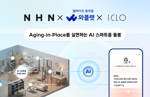 NHN-NHN와플랫-아이클로 ‘AI 스마트홈 돌봄’ 시스템 구축 위한 업무협약 체결