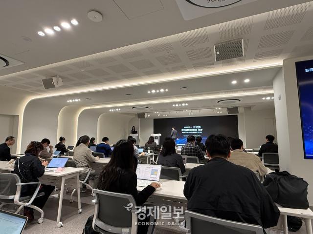 15일 씨어스가 동탄시티병원 현장에서 미디어 투어를 열고 스마트병동 운영 성과를 공개했다 사진안서희 기자