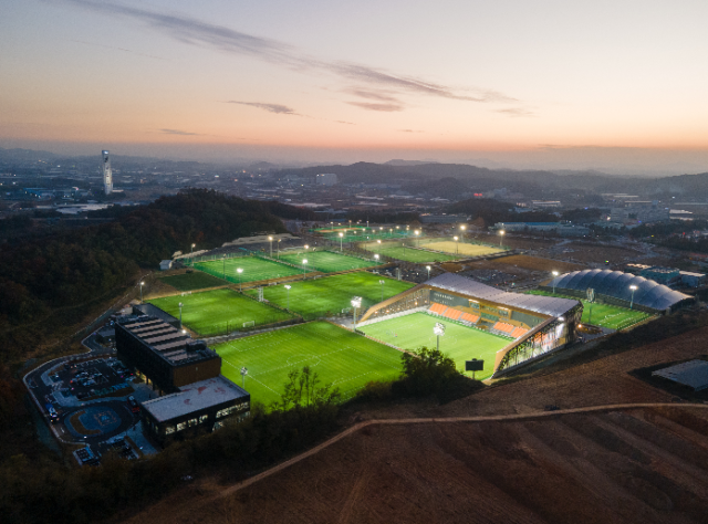 코리아풋볼파크 전경 사진동부건설