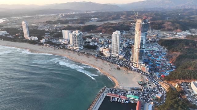 낙산해변 전경 사진양양군