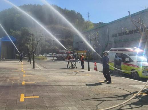경산시 환경시설사업소, 자원회수시설 합동 소방 훈련 전개… 화재 대응력 배양