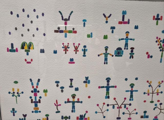 애기동백꽃의 노래 2023 수채화지에 마카펜 네임펜 72x92cm 사진윤주혜 기자 