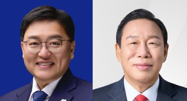 조상호 더불어 민주당 후보왼쪽와 최민호 국민의힘 후보오른쪽 출처후보자 페이스북