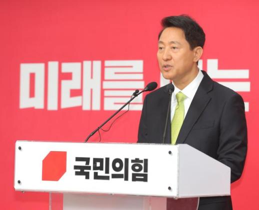 [6·3 지방선거] 오세훈 "정원오, 4년 내내 李에게 은혜 갚을 것"