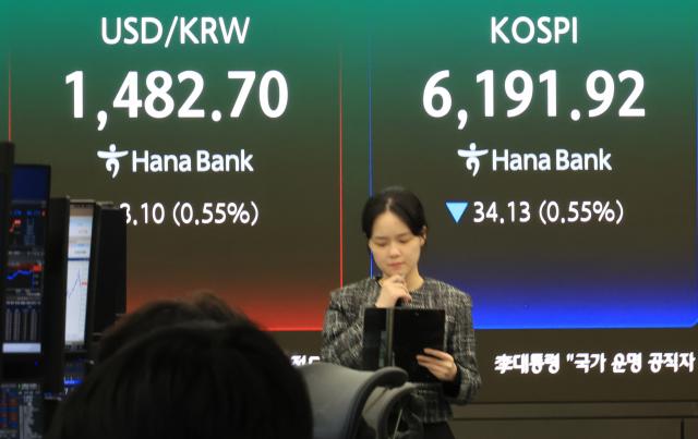 코스피가 고점을 향해 달리고 있다  17일  코스피는 전장보다 3413포인트055 내린 619192로 거래를 마감했다 2026417  연합뉴스
