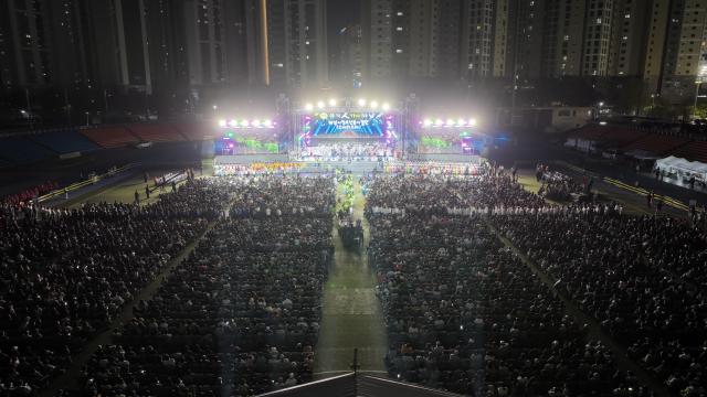 드론으로 촬영한 2026 하남 뮤직 페스티벌 - 뮤직 인 더 하남Music in the Hanam 사진하남시