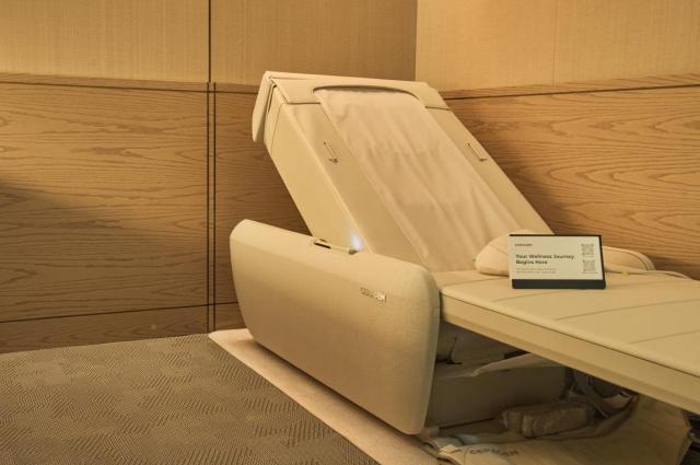 올해 인천국제공항 제2여객터미널 대한항공 프레스티지 서편 라운지에 설치된 세라젬 마스터 V9 사진세라젬