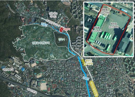 사업위치도정릉4동 771-7 사진서울시