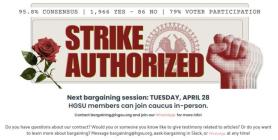 Harvard Graduate Student Workers Strike for First Time in 4 1/2 Years