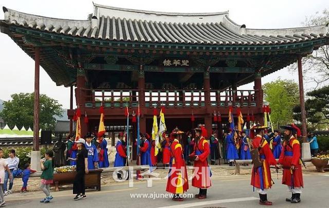 나주목 수문장 교대식 모습 사진나주시