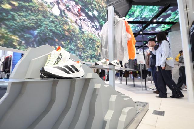 Visitors enjoy shopping at Musinsa Mega Store in Seongsu-dong Seoul April 24 2026 AJP Han Jun-gu