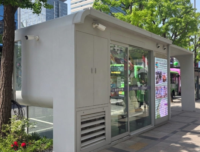 경동나비엔 제습 환기청정기가 설치된 중구 스마트쉼터 사진경동나비엔