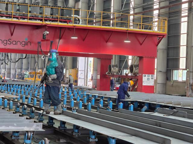 Inside view of Maeil Marine Partners’ production plant in Changwon, South Gyeongsang Province.