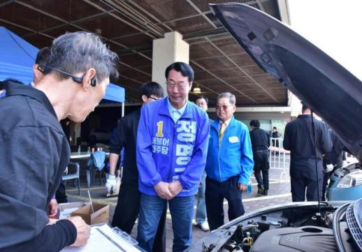 [6·3 지방선거] 정명근 화성시장 후보, 경로잔치·가족축제·체육대회 잇단 참석…세대별 현장 행보