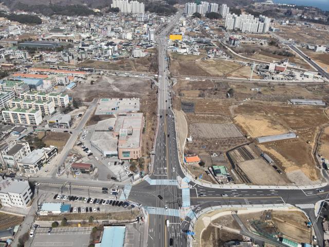 국도7호선 나안사거리 확장공사 사진동해시