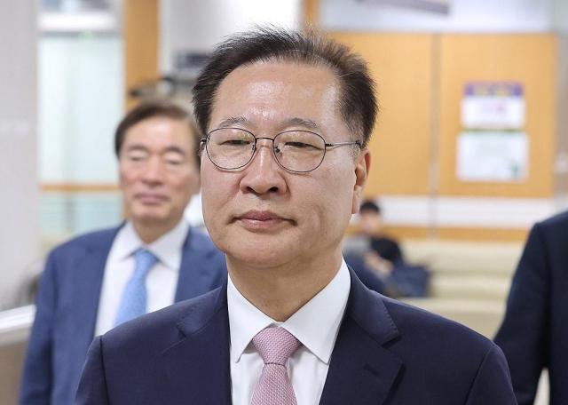 박성재 전 법무부 장관이 27일 서울 서초구 서울중앙지법에서 열린 1심 결심공판에 출석하고 있다 사진연합뉴스