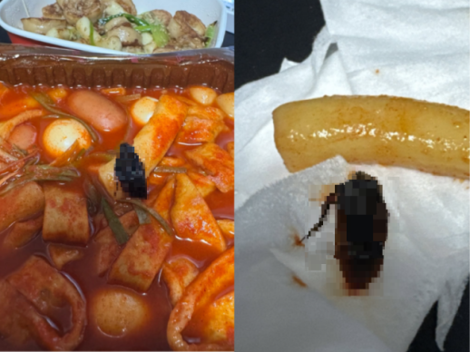 떡볶이 한 가운데 익은 바퀴벌레 쏙…삼첩분식 해명 보니