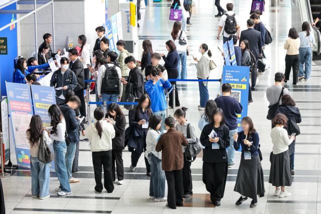 The 2026 Korea Win-Win Job Fair is underway at aT Center in Seouls Seocho District on April 28 2026 AJP Yoo Na-hyun

