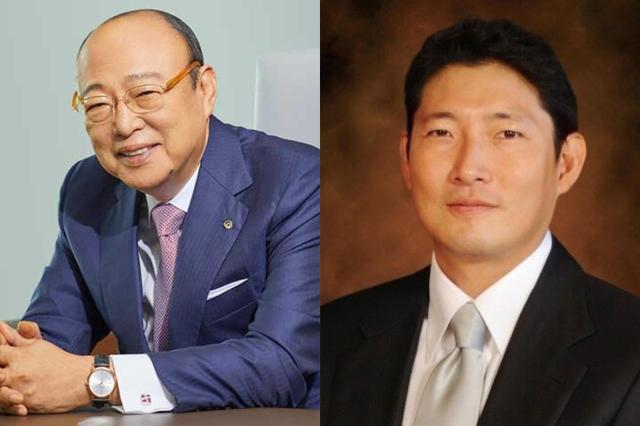 김승연 한화 회장왼쪽 조현준 효성 회장오른쪽 사진각사