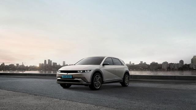 This photo provided by Hyundai Motor shows electronic vehicle Ioniq 5 