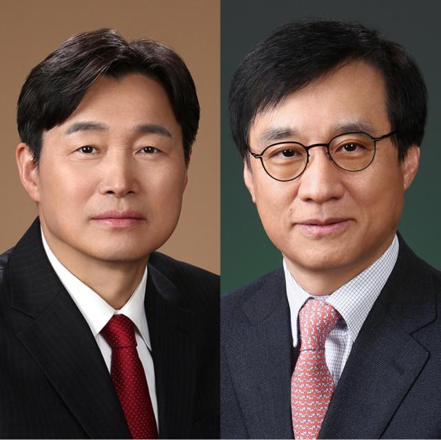 김철주 생명보험사회공헌위원장(왼쪽)과 이병래 손해보험 사회공헌협의회 의장(오른쪽). [사진=생명보험협회 제공]