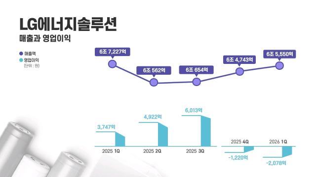 LG에너지솔루션 매출과 영업이익 그래프사진LG에너지솔루션