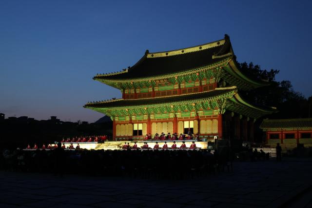 At Changdeokgung Palace Injeongjeon Hall in Seoul the 2026 Royal Palace Concert is underway on May 1 2026 AJP Yoo Na-hyun 20260501

