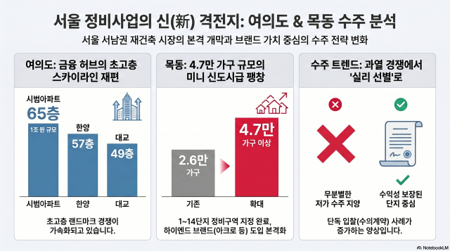 서울 여의도 목동 정비사업 분석 사진노트북LM