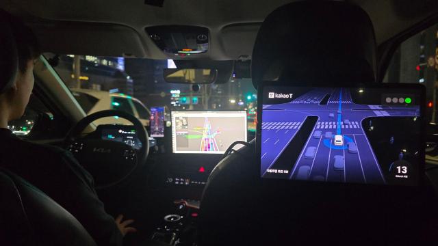 카카오모빌리티 자체 기술 기반 서울자율차 서비스 운행 이미지 사진카카오모빌리티