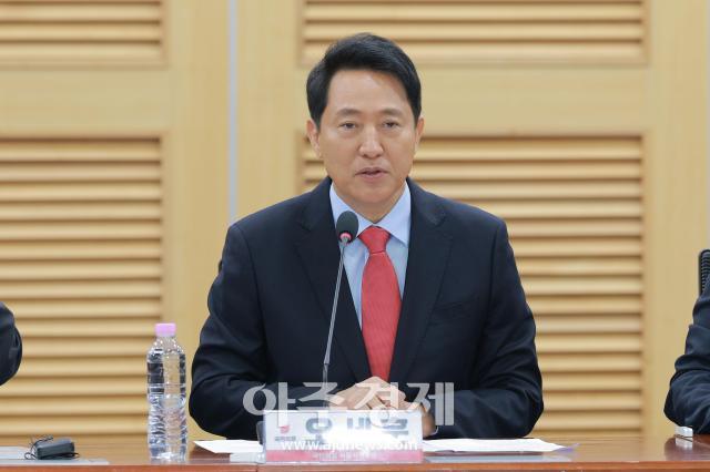 [포토] 발언하는 오세훈 시장후보