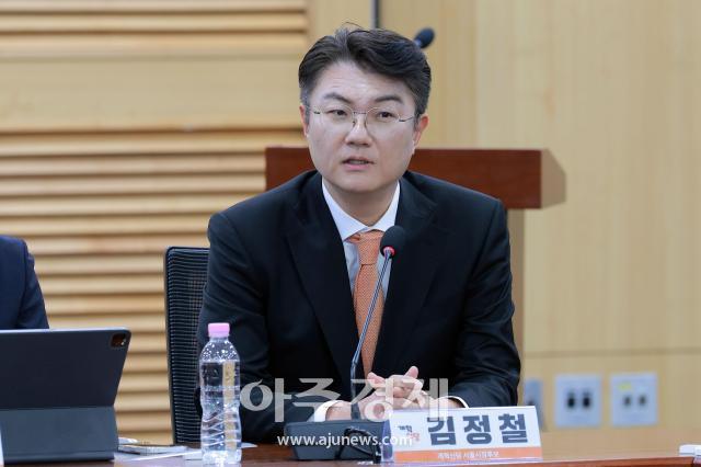 [포토] 발언하는 김정철 개혁신당서울시장 후보