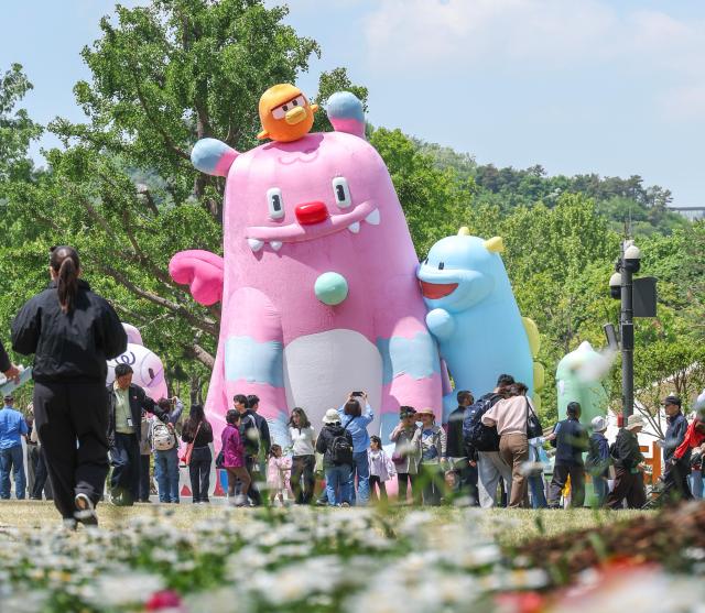 The 2026 Seoul International Garden Show is being held at Seoul Forest in Seongdong District Seoul on May 4 2026 AJP Yoo Na-hyun 20260504



