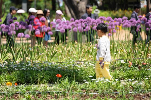 The 2026 Seoul International Garden Show is being held at Seoul Forest in Seongdong District Seoul on May 4 2026 AJP Yoo Na-hyun 20260504



