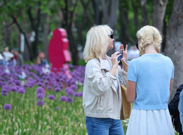 The 2026 Seoul International Garden Show is being held at Seoul Forest in Seongdong District Seoul on May 4 2026 AJP Yoo Na-hyun 20260504



