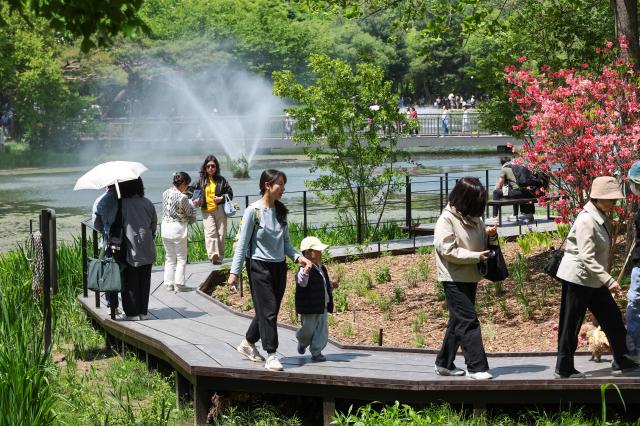 The 2026 Seoul International Garden Show is being held at Seoul Forest in Seongdong District Seoul on May 4 2026 AJP Yoo Na-hyun 20260504

