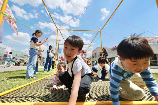 Children enjoy hands-on programs at the Seoul Circus Festival held at Nodeul Island in Yongsan-gu Seoul May 4 2026 AJP Han Jun-gu