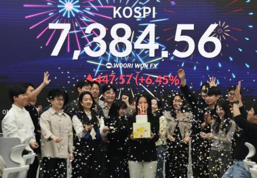 韩国股市步入7000点时代