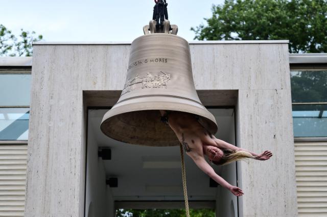 A performance at the Austria pavilion at the Venice Biennale on May 6 (local time).