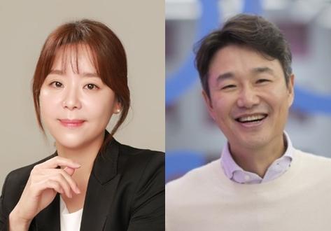 신유정 에이블씨엔씨 대표이사 및 김태욱 아이패밀리SC 대표이사  출처  각 기업 및 자체 그래픽